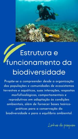 Linha de Pesquisa 2 - Estrutura e funcionamento da biodiversidade